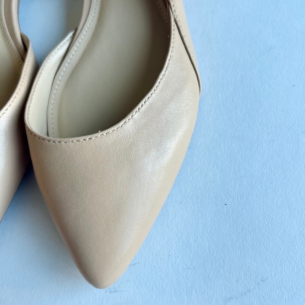 Marc Fisher Cream Leather Point Toe Flats size 6 - Picture 5 of 12